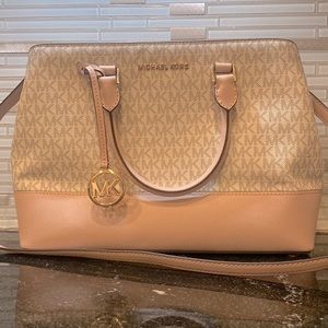 Women's Pink Marilyn Large Logo Satchel Tote